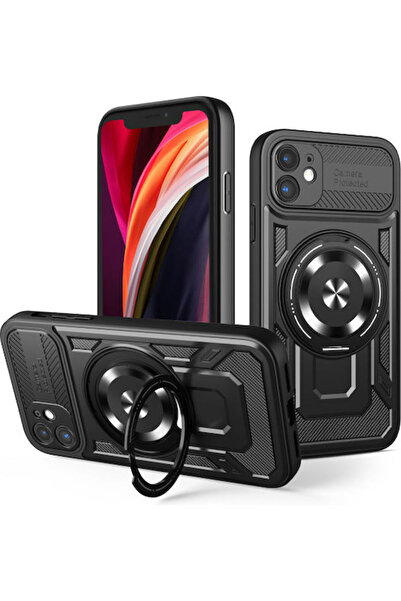 Senso Defender Armor Mag Πίσω Κάλυμμα Σιλικόνης / Πλαστικού Μαύρο (iPhone 15 ...