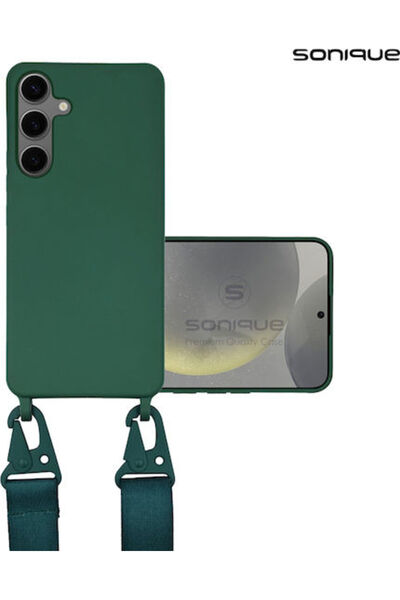 Other Sonique Πίσω Θήκη Σιλικόνης 0.5mm με Λουράκι Πράσινο (Galaxy S24+)