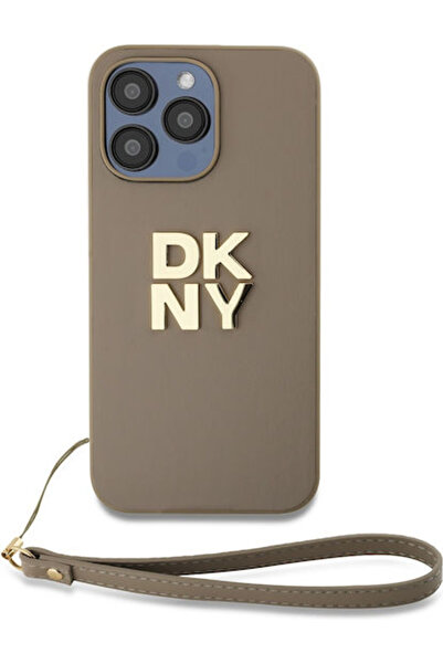 Dkny Stack Logo Πίσω Κάλυμμα Συνθετικό Δέρμα / Δέρμα Μπεζ (iPhone 14 Pro Max)...