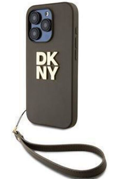 Dkny Stack Logo Πίσω Κάλυμμα Συνθετικό Δέρμα / Δέρμα Καφέ (iPhone 15 Pro) Κωδ...