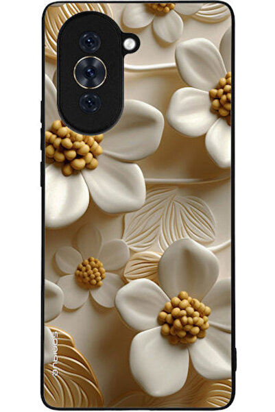 Other Θήκη Sonique Σειράς 3D Λουλουδιών για Huawei Nova 10 Λευκή