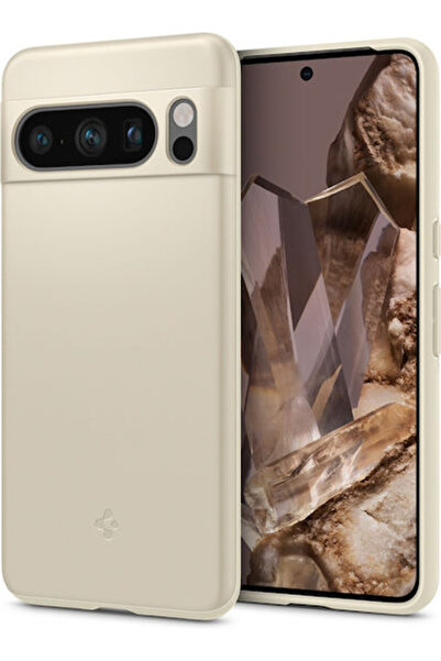 Spigen Λεπτή Εφαρμοστή Πίσω Θήκη Σιλικόνης / Πλαστικού Μπεζ (Google Pixel 8 P...