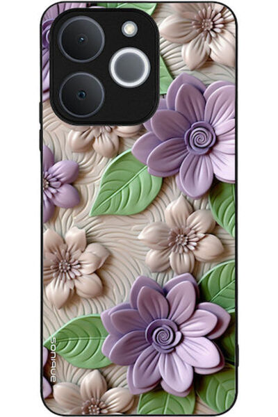 Other Θήκη Sonique Σειρά 3D Λουλούδια Realme Note 70t 4G Βιολετί
