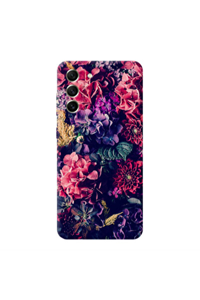 Other Samsung S22 Plus Purple and pink flowers Transparent Silicone TPU Θήκη