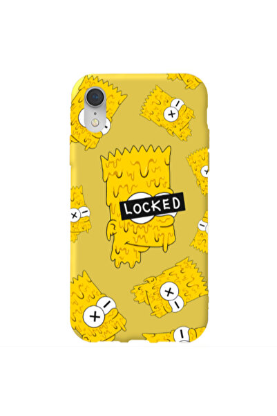 Other Apple iPhone Xr Bart Simpson Yellow Colored Silicone TPU Θήκη