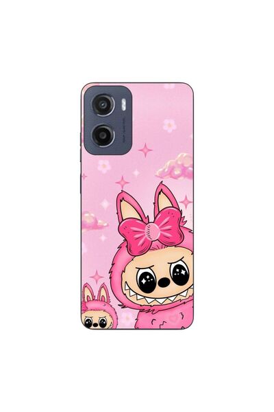 OEM Husa compatibila cu Motorola Moto G05 Silicon Gel Tpu Model Labubu Pink F...