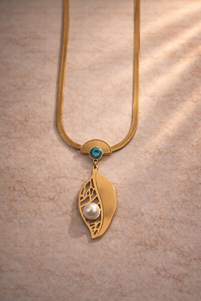 Bozhi Necklace Steel Silver Business Woman Style