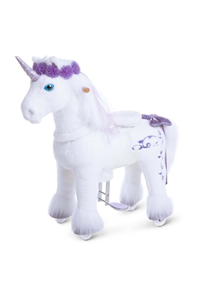 PonyCycle Premium Model X Unicorn – Jucarie de calarit plus cu frana, 4-7 ani