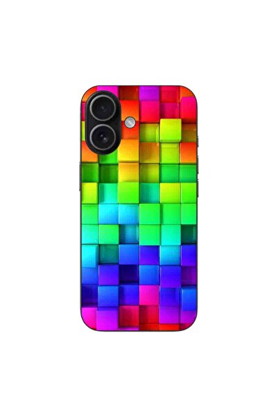 OEM Husa compatibila cu Apple iPhone 17 Silicon Gel Tpu Model Colorful Cubes