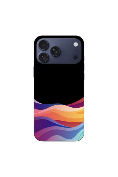OEM Husa compatibila cu Apple iPhone 17 Pro Max Silicon Gel Tpu Model Neon Waves