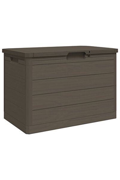 vidaxl Cutie de perne de exterior maro 77,5x44,5x53 cm polipropilenă