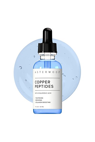 Asterwood Facial Serum, Asterwood, Copper Peptide & Hyaluronic Acid, Firming,...