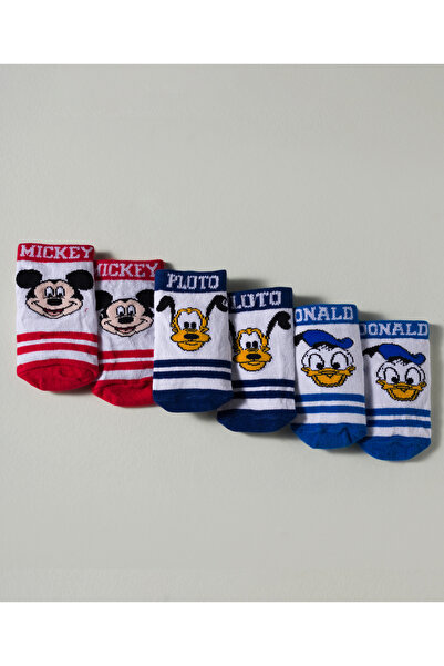 Cute Walk by Babyhug Disney Knitted Ankle Length Anti Bacterial Socks With Mi...