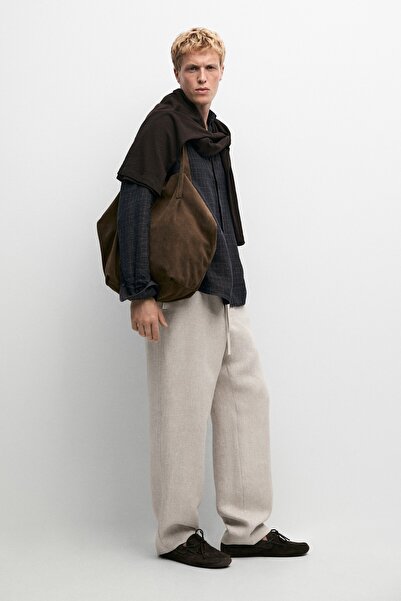 Massimo Dutti %100 keten total look pantolon