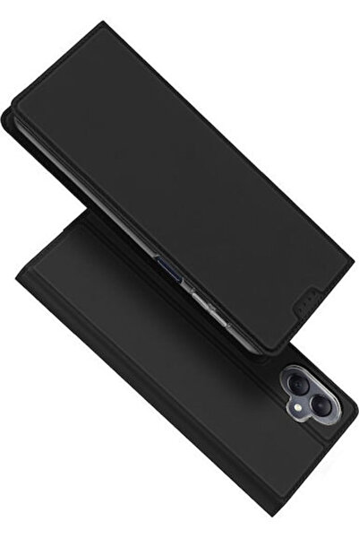 OEM Skin Pro Samsung Θήκη Πορτοφόλι Δερμάτινη / Σιλικόνης Μαύρη (Samsung A06 5G)
