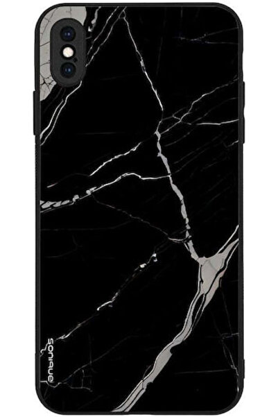 Other Sonique Μαρμάρινη Θήκη για Apple iPhone Xs Max Μαύρο