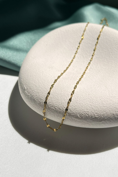 Berilya Aksesuar Steel Lip Chain Necklace