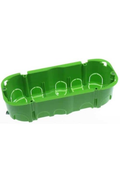 Gewiss Cutie ovală cu 6 poziții, pentru gips-carton, Gewiss, verde / GW24406PM