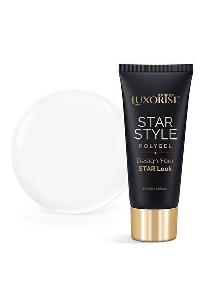 LUXORISE Polygel STAR STYLE - STAR ICON Collection, Milky White, 15ml