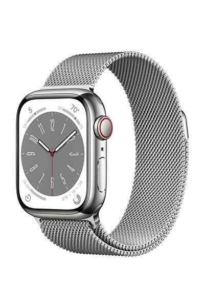 Apple Ceas Inteligent Seria 8, GPS + CELL, 45mm, Argintiu, Openbox