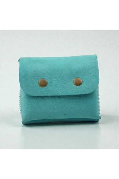 etniko Genuine Leather Double Compartment Soft Card Holder Wallet Handmade