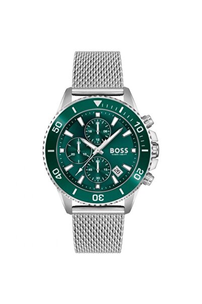 Hugo Boss Ρολόι Admiral Χρονογράφος με Μεταλλικό Μπρασελέ σε Ασημί χρώμα - HB...