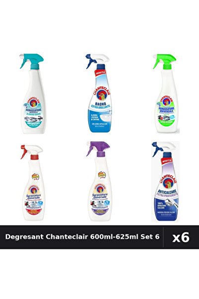 Chanteclair Set 6 Degresant Universal 600ml-625ml - Anti-Miros, Lămâie, Lavan...