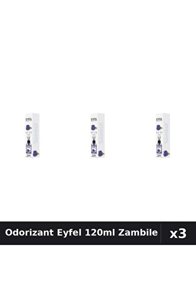 Eyfel Set 3 Odorizante Camera cu Betisoare Zambile 120ml - Parfum Intens
