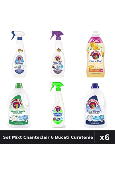 Chanteclair Set 6 Degresant și Detergent - 600ml, 1575ml, 1800ml - Curatenie ...