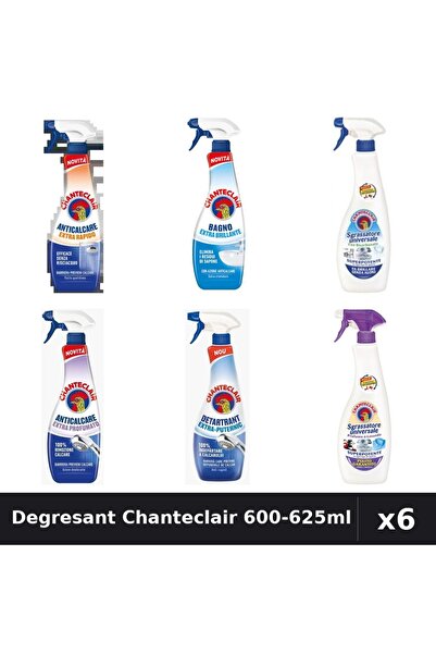 Chanteclair Pachet 6 Degresant Universal 600-625ml - Bicarbonat, Lavanda, Ext...