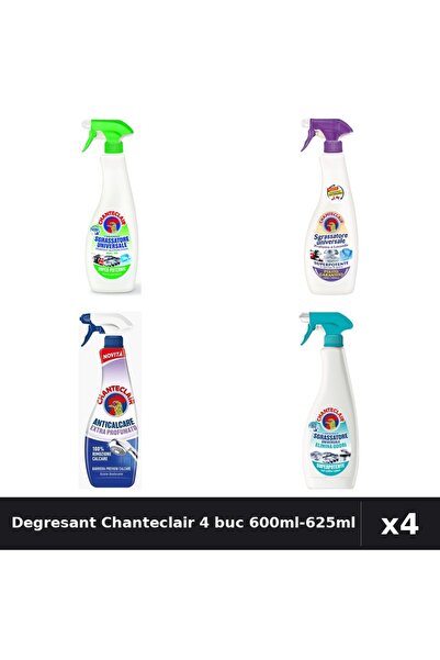 Chanteclair Set 4 Degresant Universal 600ml-625ml - Lămâie, Lavandă, Anti-Mir...