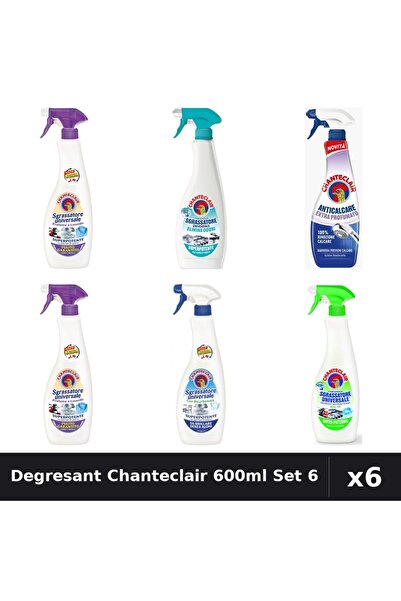 Chanteclair Set 6 Degresant Universal 600ml - Lavanda, Lămâie, Mosc Alb, Bica...