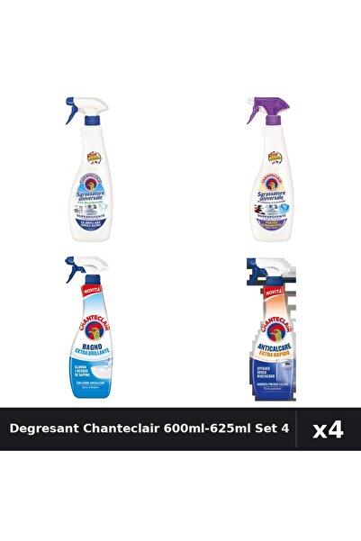 Chanteclair Set 4 Degresant Universal și Anticalcar 600ml-625ml - Bicarbonat,...