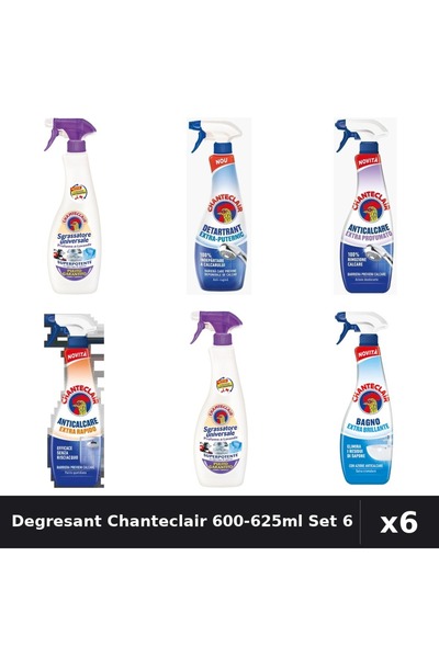 Chanteclair Set 6 Degresant Universal 600-625ml - Lavanda, Mosc Alb, Extra Pa...