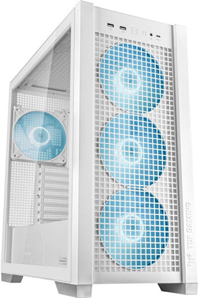 ASUS TUF Gaming GT302 ARGB Midi Tower Θήκη Υπολογιστή με Πλαϊνό Παράθυρο Λευκό