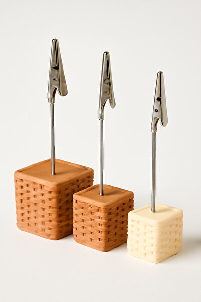 GAME SHOT Wicker Woven Note Holder 3 Lu