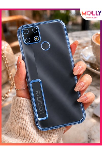 Molly Lou Laser Transparent Silicone Case with Metallic Edges Sierra Blue Len...