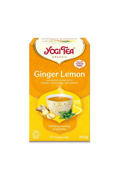 Yogi Tea Ceai organic de ghimbir și lămâie, 17 plicuri 30.6g