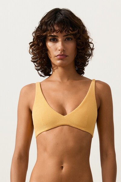 Oysho Crinkle Halter Bikini