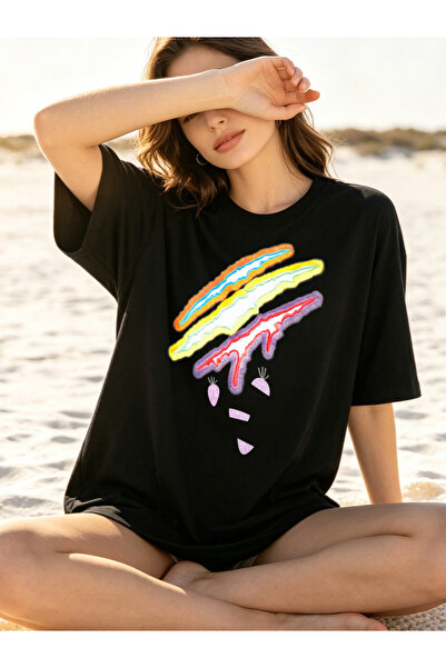 Fleck Casual Style T Shirts For Men Colorful Abstract Design Personalized Shirts