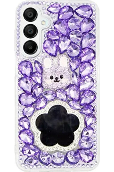 Vivid Θήκη Διαμαντένια με Καθρέφτη Samsung Galaxy A16 Μωβ