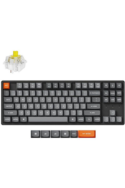 Keychron K8 Max Ασύρματο Μηχανικό Πληκτρολόγιο Gaming Χωρίς Πλήκτρα Αριθμών μ...