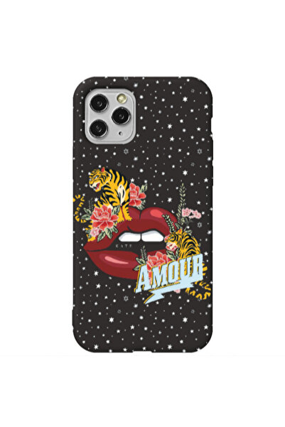 Other Apple iPhone 11 Pro Max Amour Black Colored Silicone TPU Θήκη
