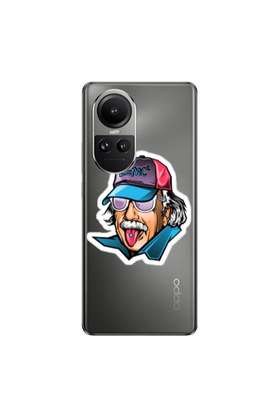 Other Oppo Reno10 5G Einstein Transparent Silicone TPU Θήκη