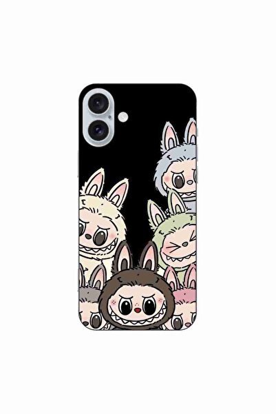 OEM Husa compatibila cu Apple iPhone 16 Plus Silicon Gel Tpu Model Labubu Pat...