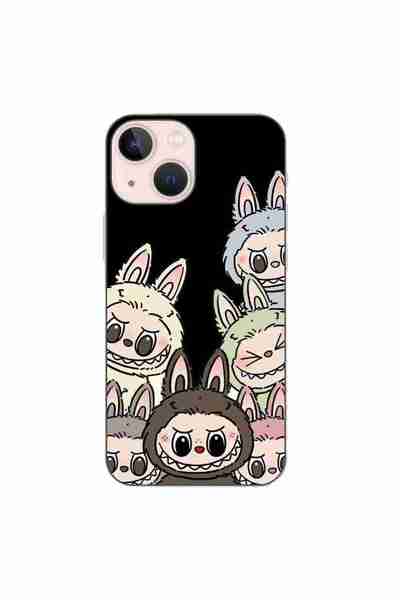 OEM Husa compatibila cu Apple iPhone 13 Mini Silicon Gel Tpu Model Labubu Pat...