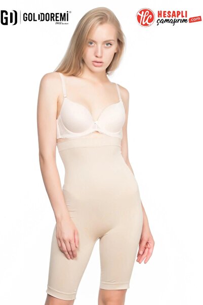 gd goldoremi Corset lung din microfibră Premium 2006 pentru femei, cu talie î...