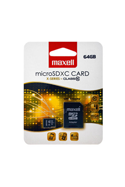 Maxell CARD DE MEMORIE MICRO SDXC 64GB CLASA 10 UHS-1 CU ADAPTOR