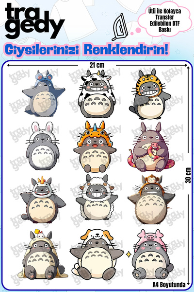 TRAGEDY Miyazaki - 1 Design Dtf Printing That Irons on to Fabric in A4 Size