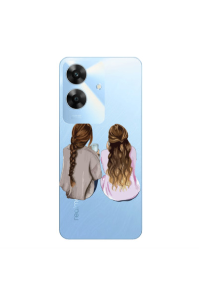 Other Realme Note 60 Friends Transparent Silicone TPU Θήκη